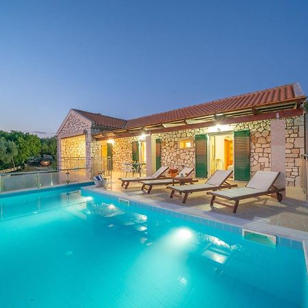 Stone Villa Eriphyle ,Private Witn Sunset View Fiskardo Exterior foto